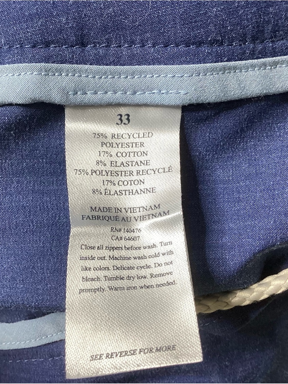 FAHERTY All Day Shorts Blue 33 - Picture 6 of 6